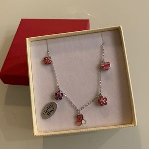 Sterling silver charm bracelet